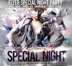 豪门夜宴海报/传单模板：Flyer Special Night Party